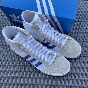 Adidas Basket Profi White Royal Blue Men's Athletic Shoes FW3112